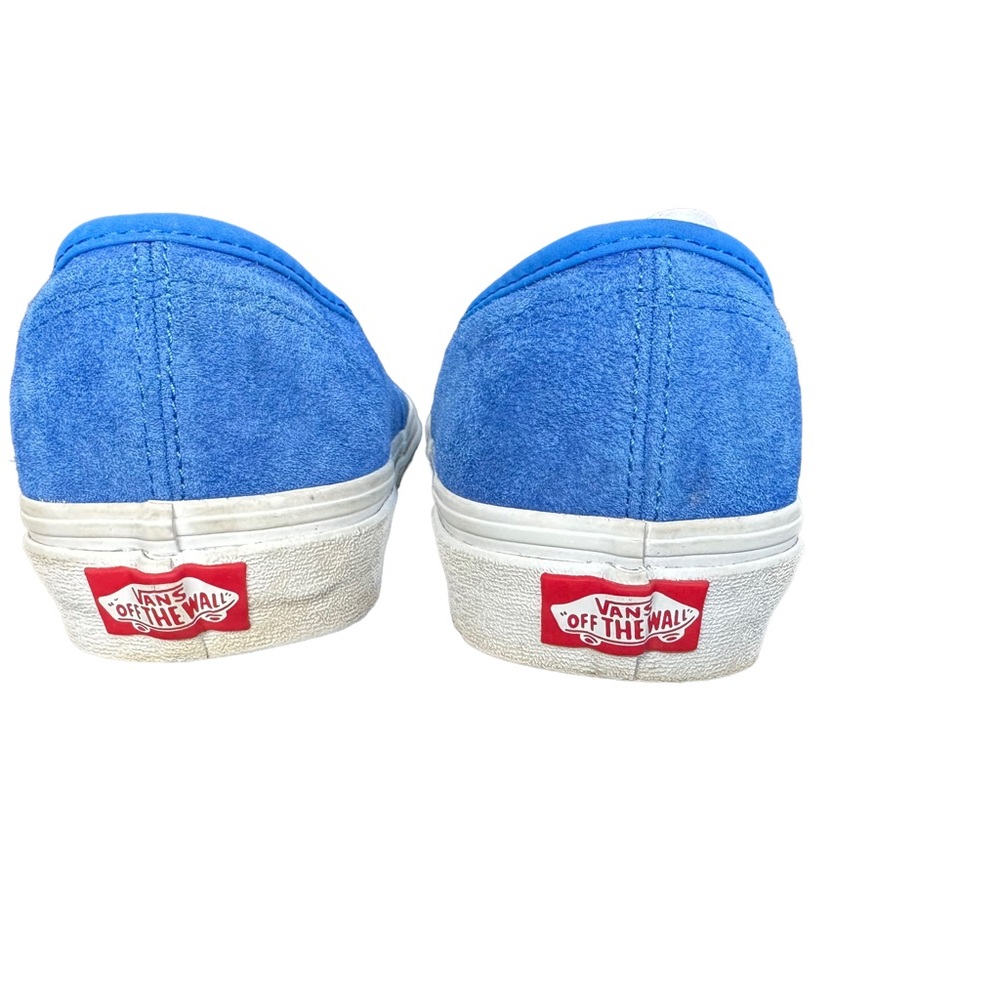 Vans Authentic Blue Pig Suede Skate Shoe Unisex M 7.5 W 9 - Picture 4 of 7
